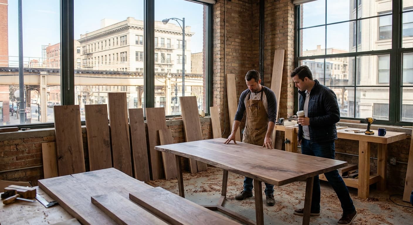 custom solid wood furniture in Chicago, IL