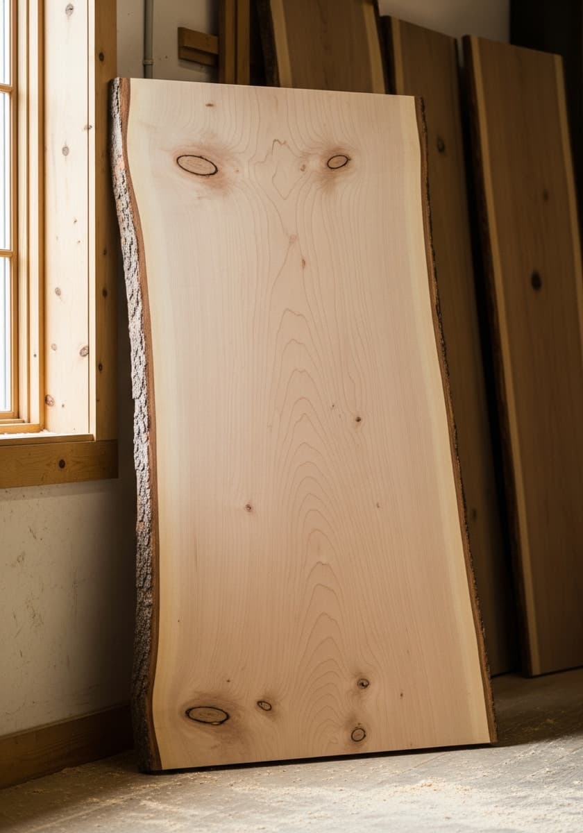 Hard Maple live edge slab, lot PW-0290